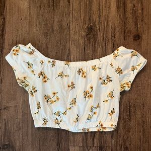 Forever 21 off the shoulder crop top